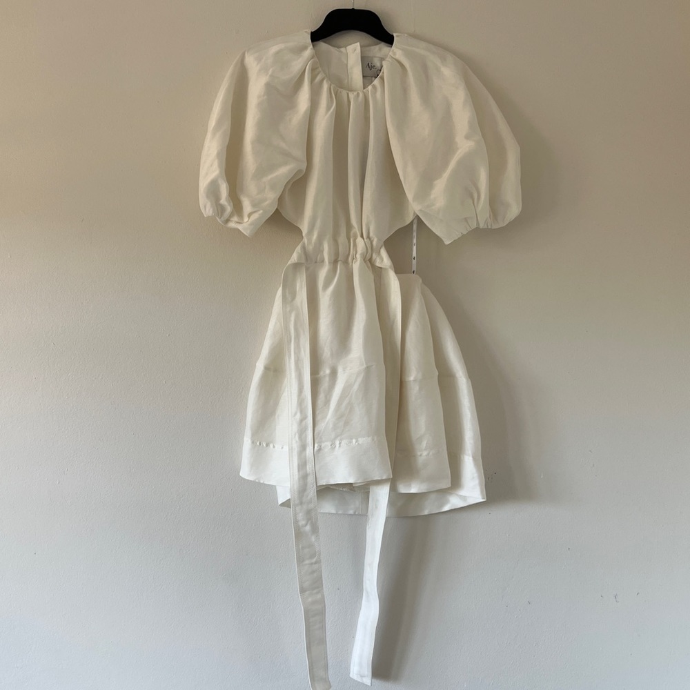 AJE Psychadelia Cutout Mini Dress Ivory • Size 6 AU • RRP $525 AUD - Picture 8 of 13